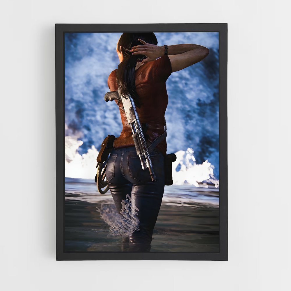 Poster Chloe, la Chasseresse – affiche Uncharted (vue 2)